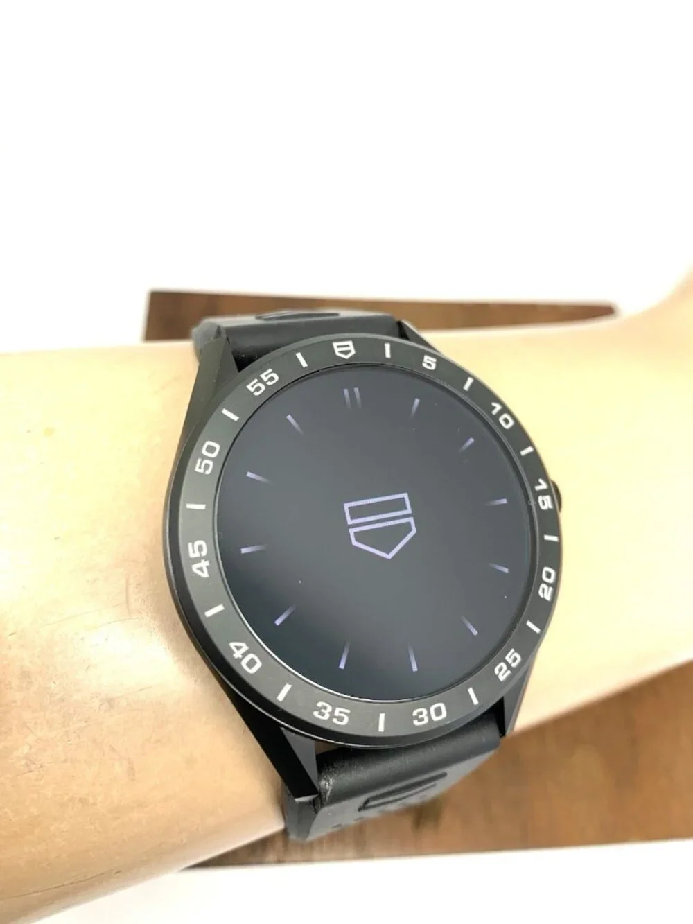 Tag Heuer Black Digital Sport Watch with Green and Red Logo